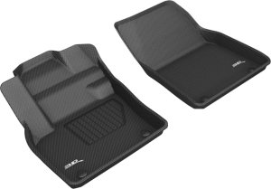 Volvo XC40 Floor Mats - Front - 3D MAXpider - Kagu - Black - `19-`20 Volvo XC40 Floor Mats - Front - 3D MAXpider - Kagu - Black - `19-`20